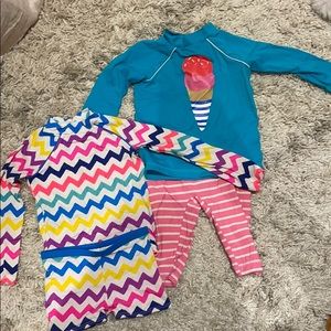 (2) Mini Boden Rash Guard UPF 40+